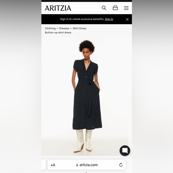 Wilfred Dresses & Skirts - Aritzia Wilfred shirt dress size Small NWT